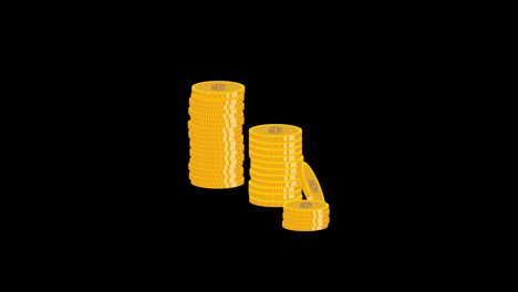 dollar-coin-stack-icon-animation-loop-motion-graphics-video-with-alpha-channel